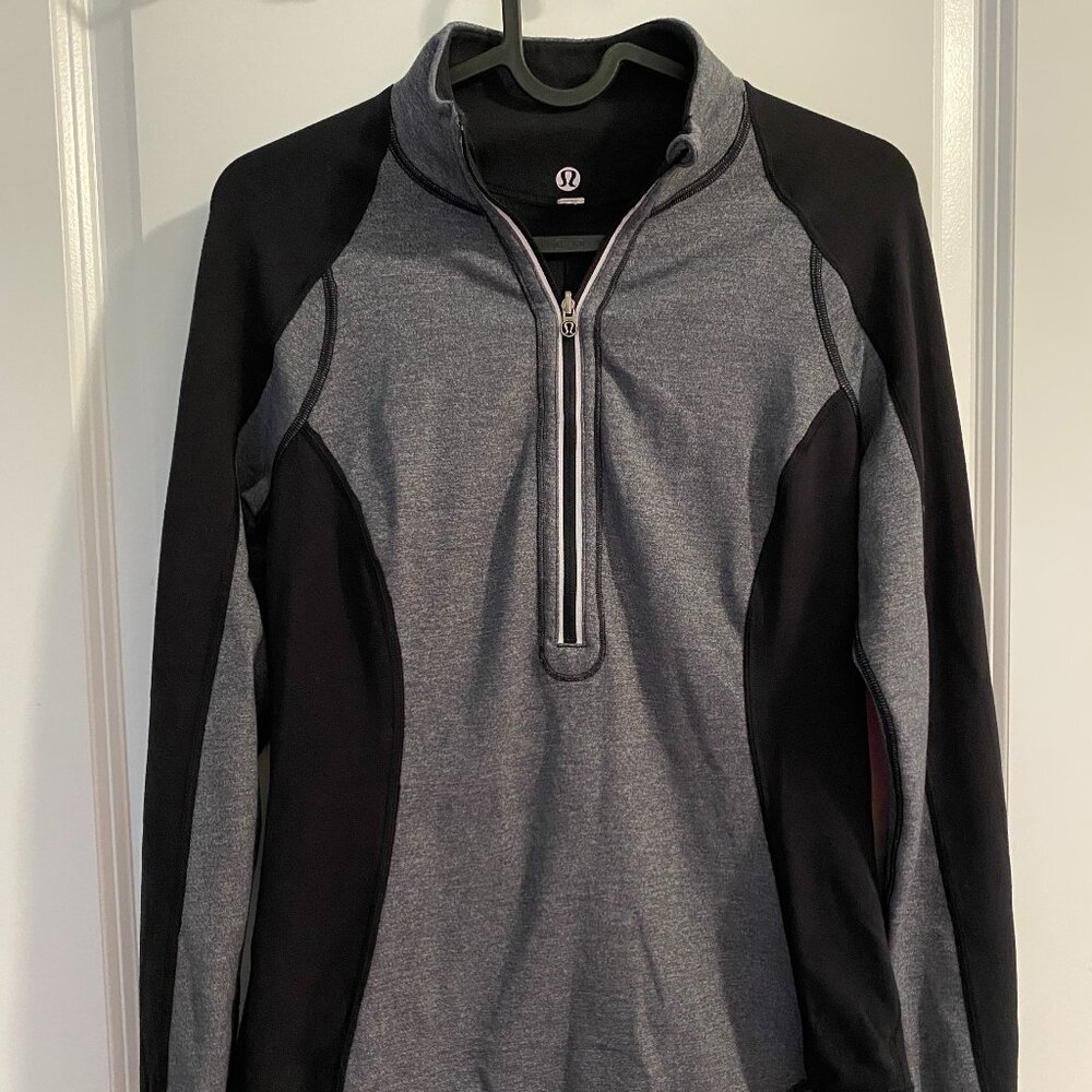 Lululemon Run UTurn Reversible Pullover Thumb Holes Quarter Zip